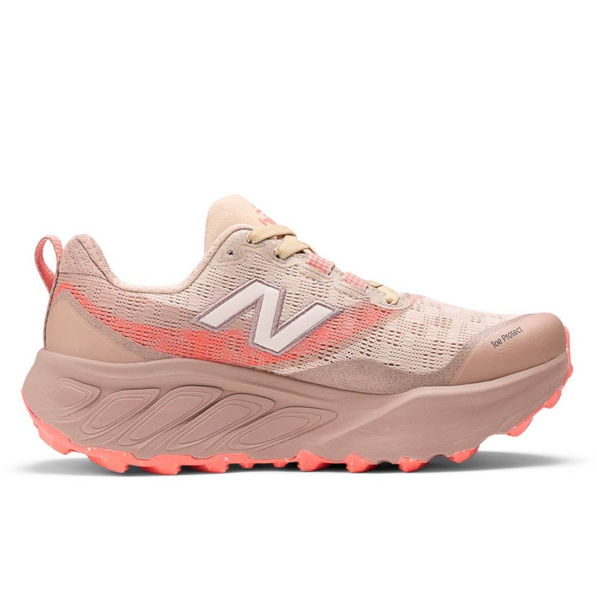 Womens New Balance Fresh Foam X Hierro V9, Desert Clay/Urgent Red/Urgent Red, 10.5 D Wide