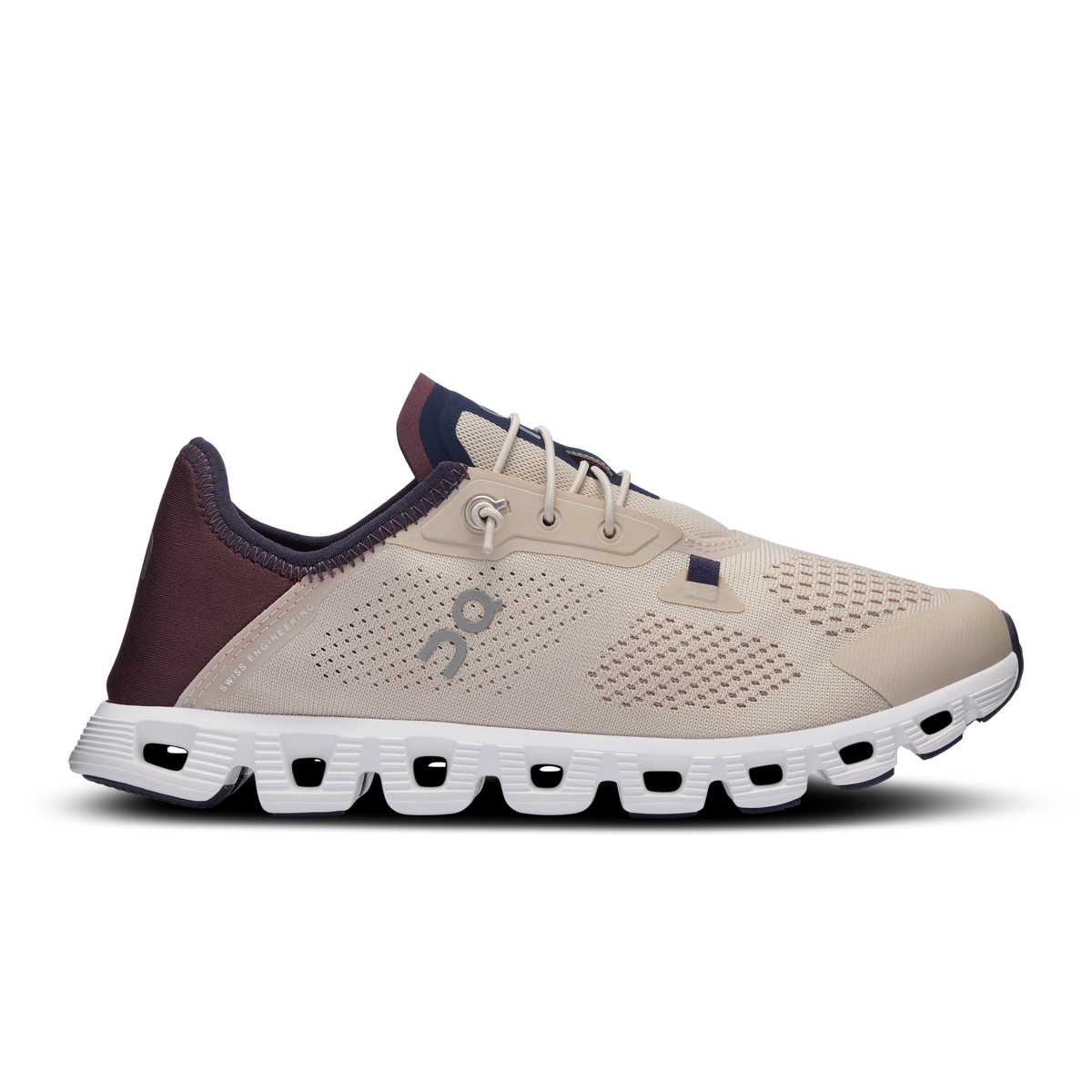 Women's On Cloud 5 Coast, Sand/Mulberry, 5 B Medium