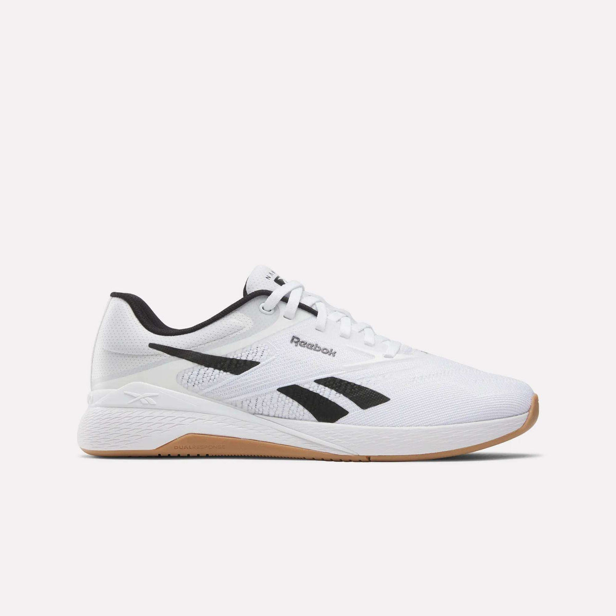 Men's Reebok Nano X5, Ftwr White/Black/Reebok Rubber Gum, 10.5 D Medium