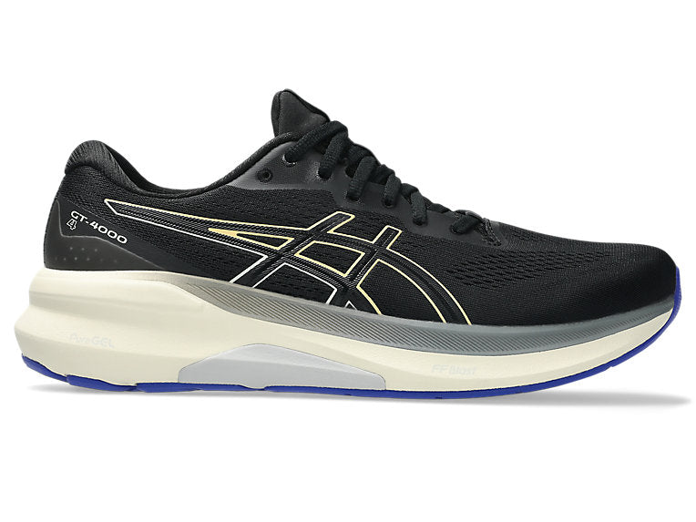 Men's Asics GT-4000 4, Black/Light Orange, 8.5 D Medium