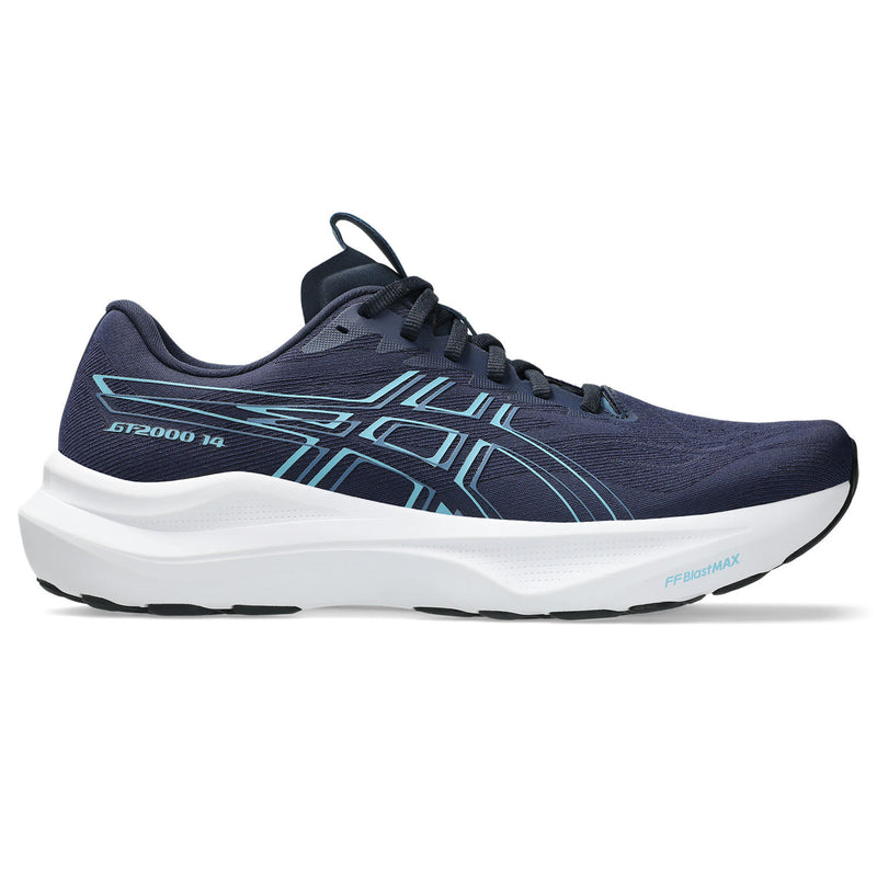 Men's Asics GT-2000 14, Midnight/Still Water, 9 2E Wide