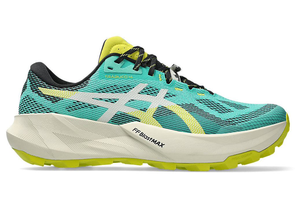 Men's Asics Trabuco 14, Aurora Green/Light Dust, 12 D Medium