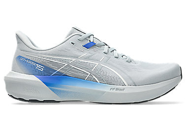 Men's Asics Gt-1000 15, Piedmont Grey/Neon Blue, 10.5 4E Extra Wide