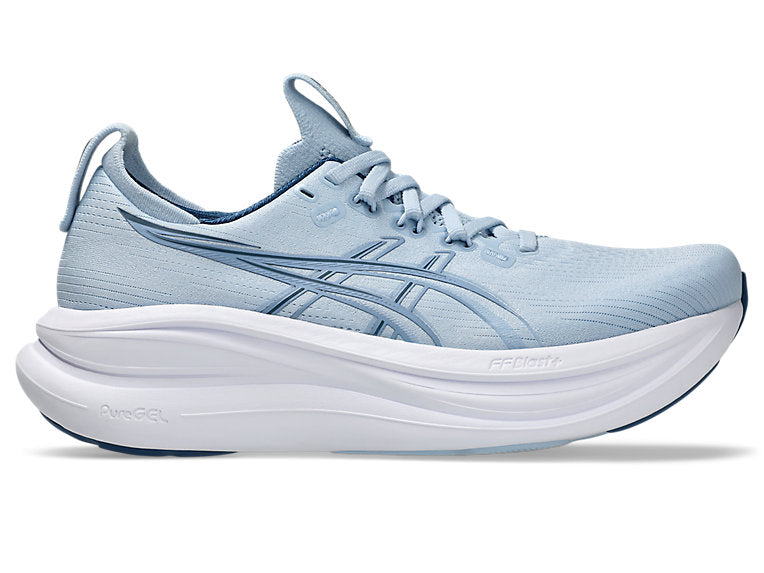Women's Asics Gel-Nimbus 28, Solid Air/Calm Indigo, 12 B Medium