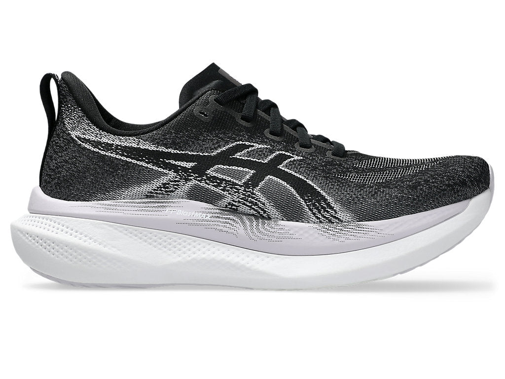 Women's Asics Glideride Max 2, Black/LilacHint, 9.5 B Medium