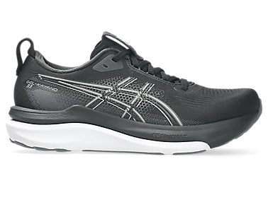 Women's Asics Gel-Kayano 33, Black/White, 9.5 D Wide
