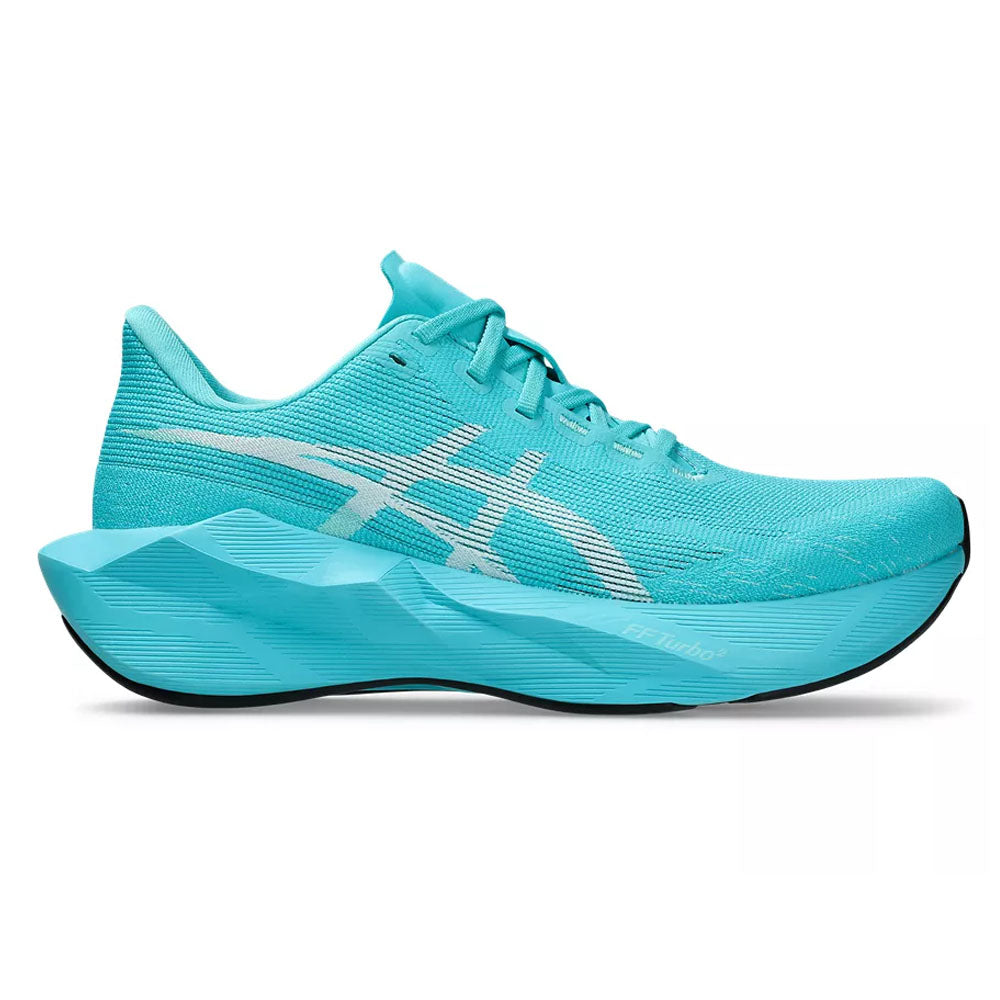 Women's Asics Novablast 6, Energy Aqua/White, 9.5 B Medium