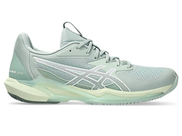 Women's Asics Solution Speed FlyteFoam 3, Lichen Rock/White, 8.5 B Medium