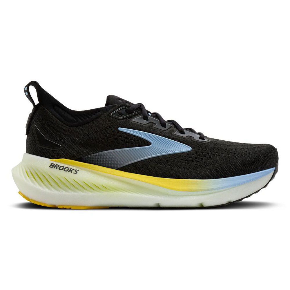 Men's Brooks Glycerin 23, Black/Cyber Yellow/Nightlife, 9.5 D Medium