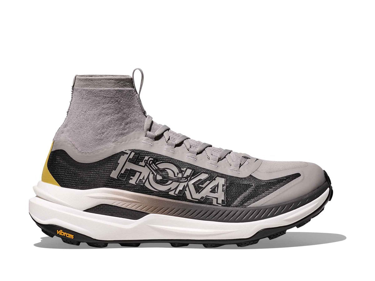 Men's Hoka Tecton X 3, Cement/Black, 9.5 D Medium