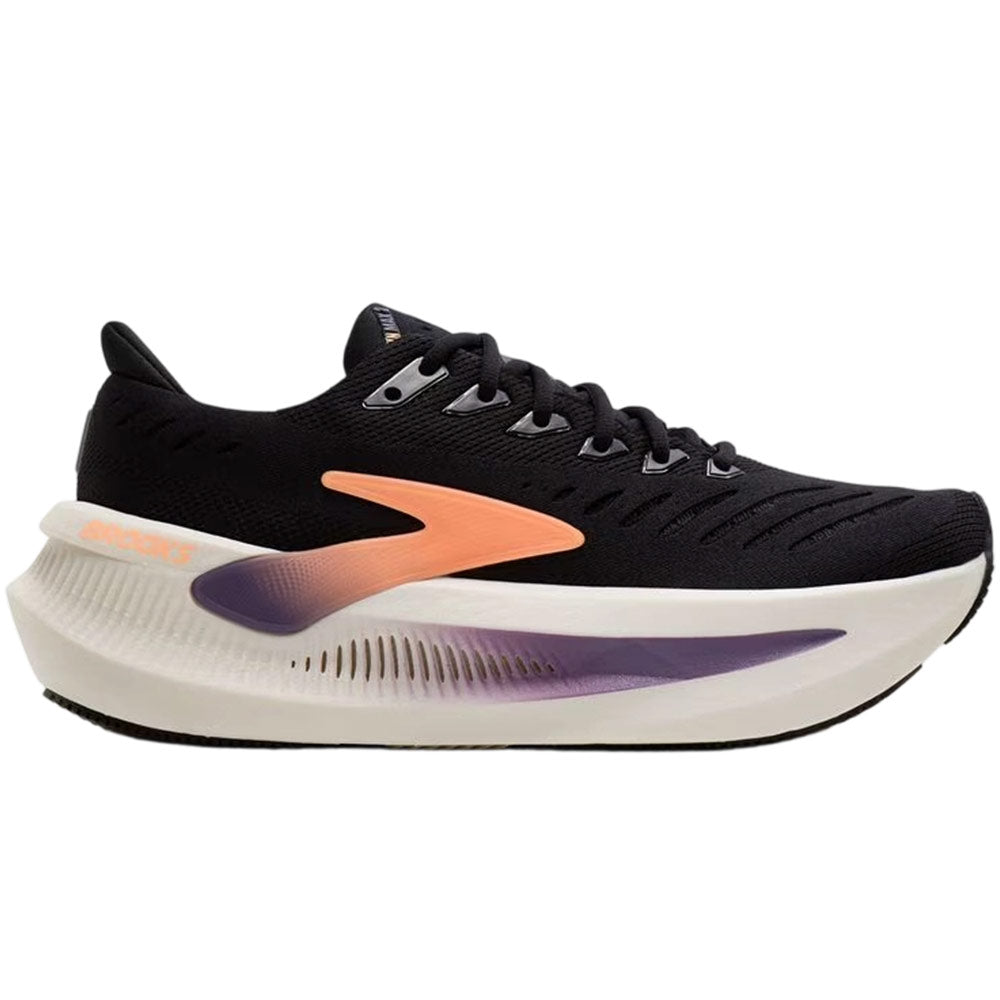 Women's Brooks Glycerin Max 2, Black/Peach/Clear, 7.5 B Medium