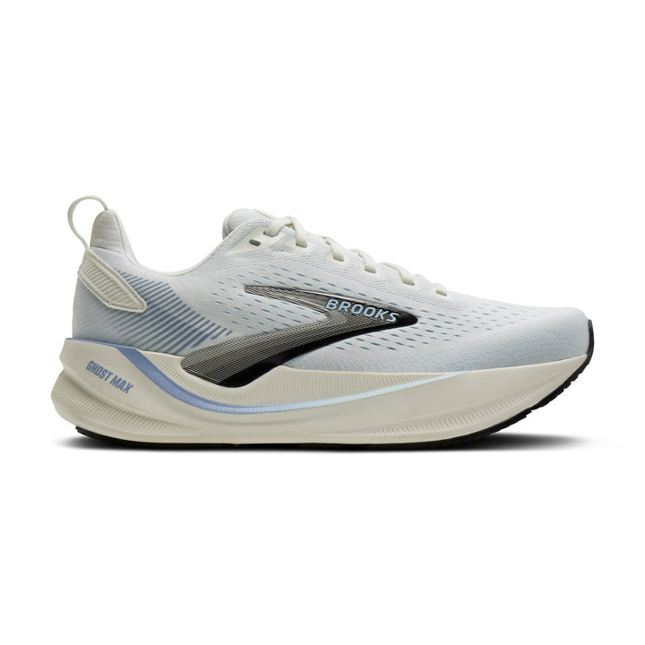 Women's Brooks Ghost Max 4, Grey/Nantucket/Rain Washed, 9 D Wide