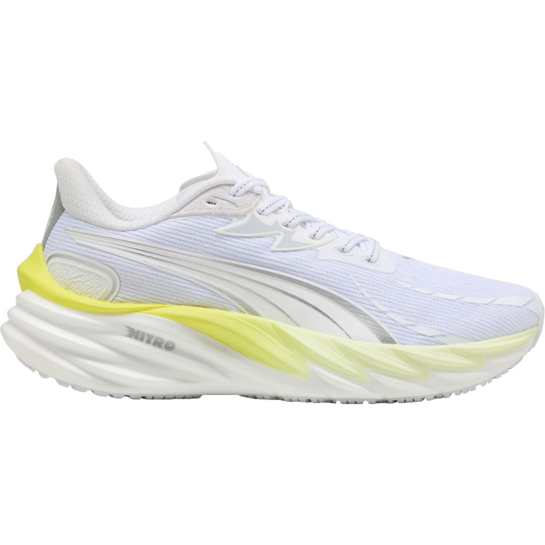 Women's Puma Velocity Nitro 4, Puma White/Apple Spritz, 11 B Medium