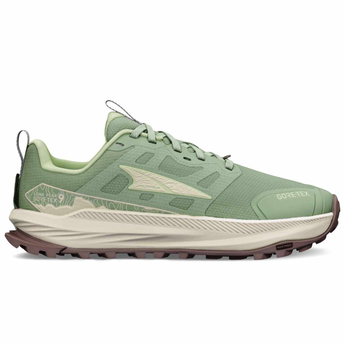 Women's Altra Lone Peak 9 GTX, Dusty Olive, 10 B Medium