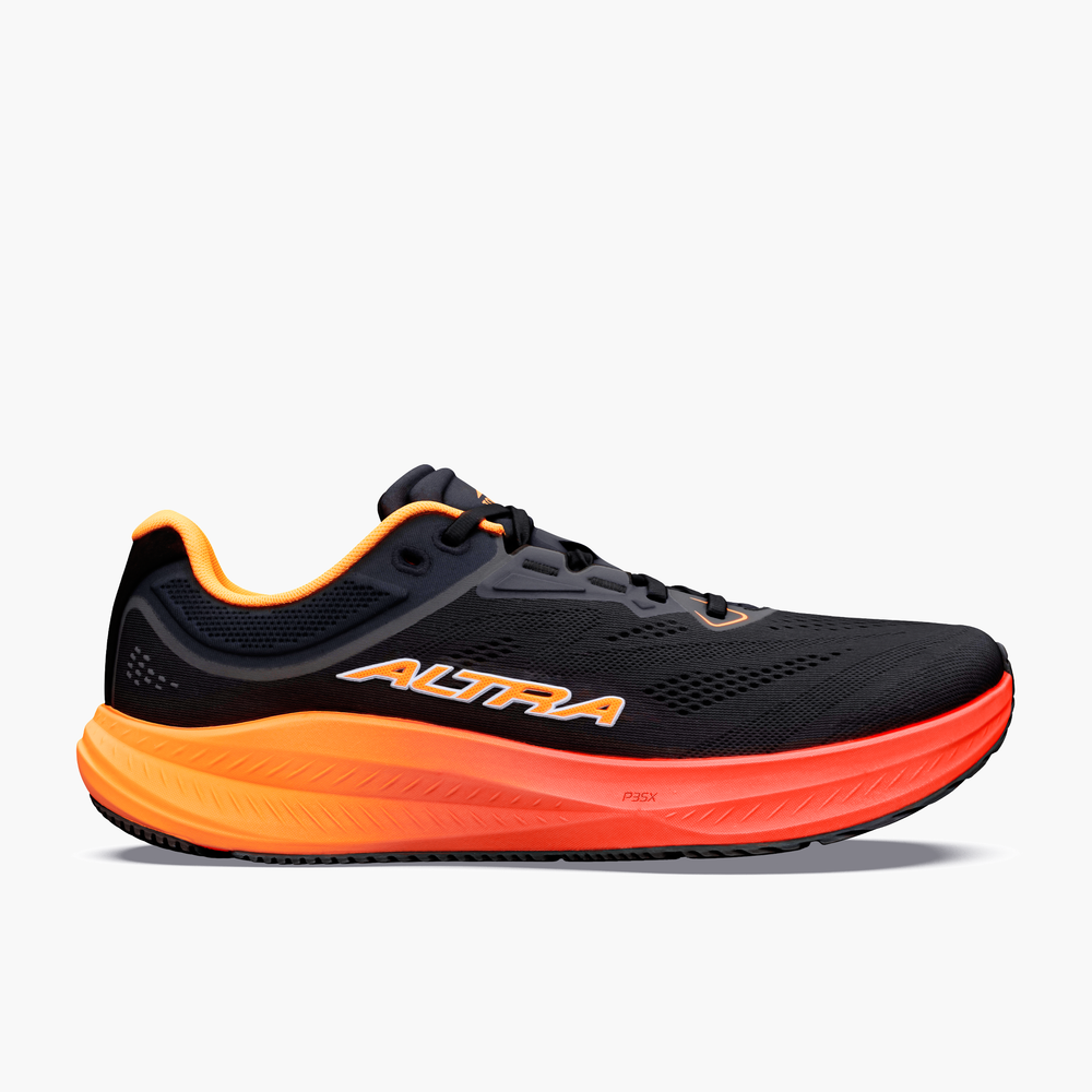 Men's Altra Torin 9, Blk/Orng Pop/Firy Coral, 7 D Medium