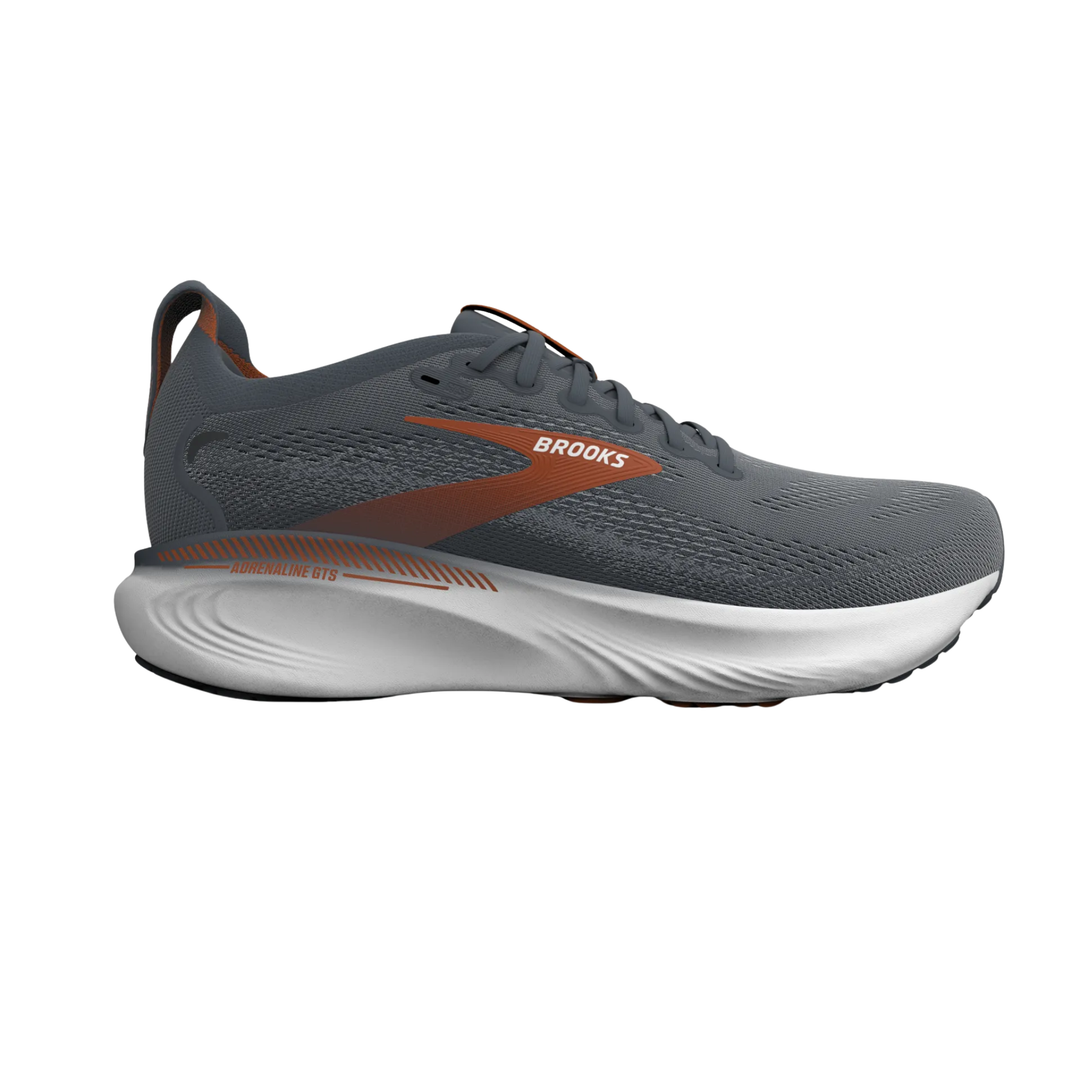 Men's Brooks Adrenaline GTS 25, Turbulence/Bombay Brown/Grey, 15 D Medium
