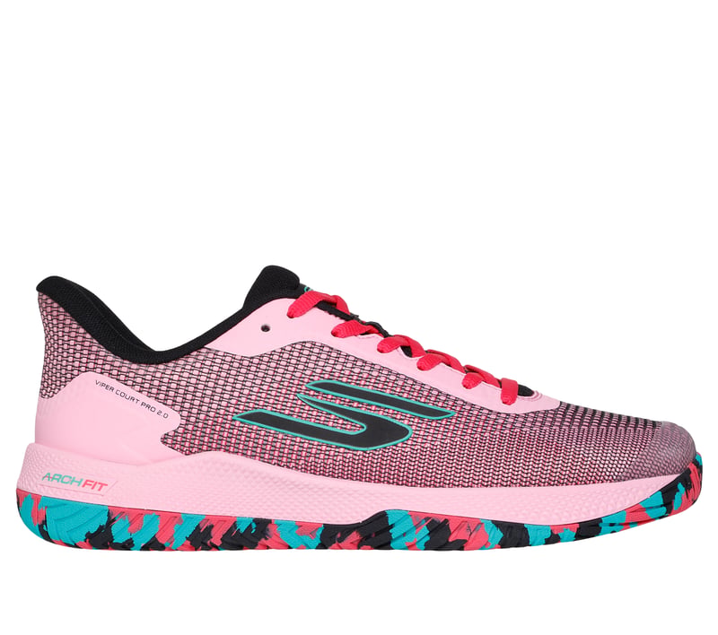 Men's Skechers Viper Court Pro 2.0, Pink/Black, 8.5 4E Extra Wide