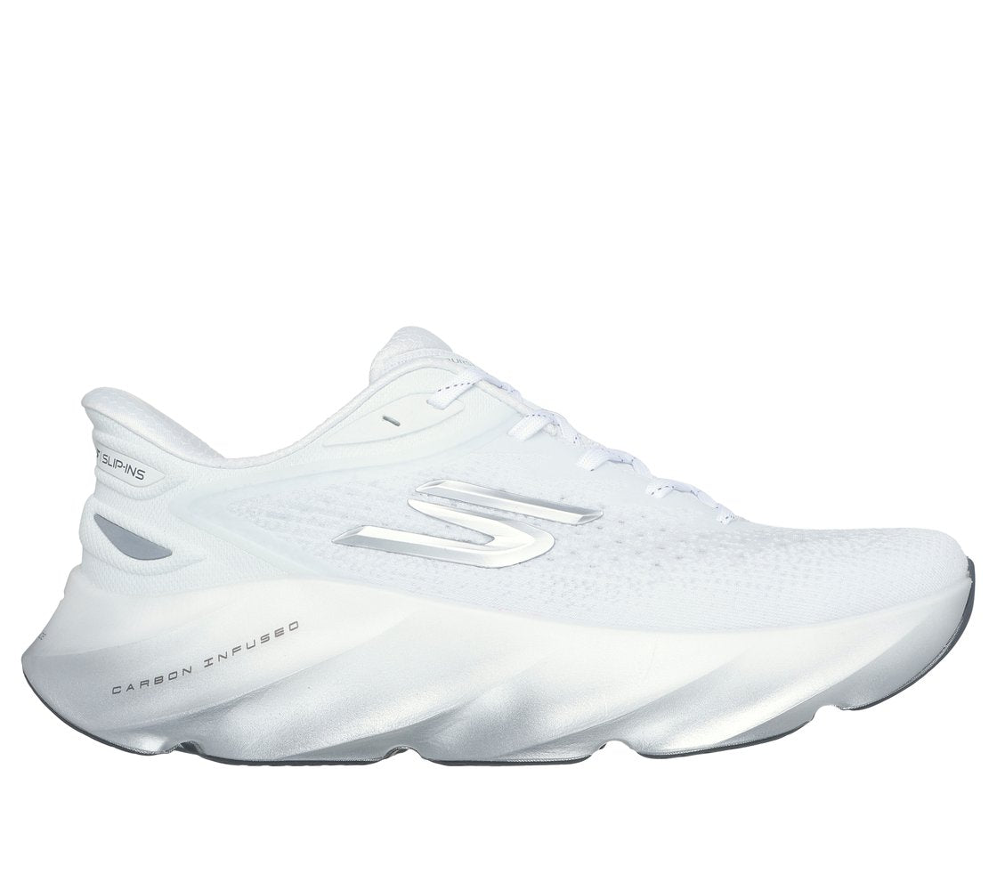 Men's Skechers Aero Burst, White/Silver, 10 D Medium