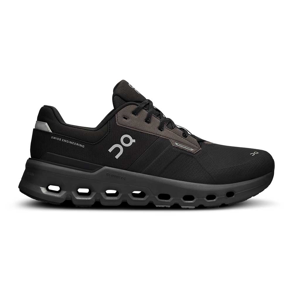 Women's On Cloudrunner 2 Waterproof, Magnet/Black, 10.5 B Medium