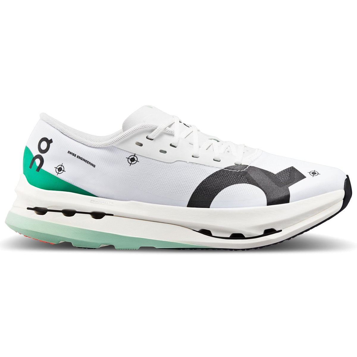 Men's On Cloudboom Echo 3, Undyed-White/Mint, 11 D Medium