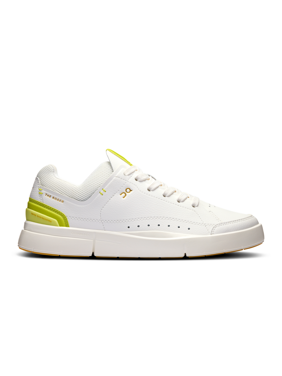 Women's On The Roger Centre Court 2, White/Limelight, 9 B Medium