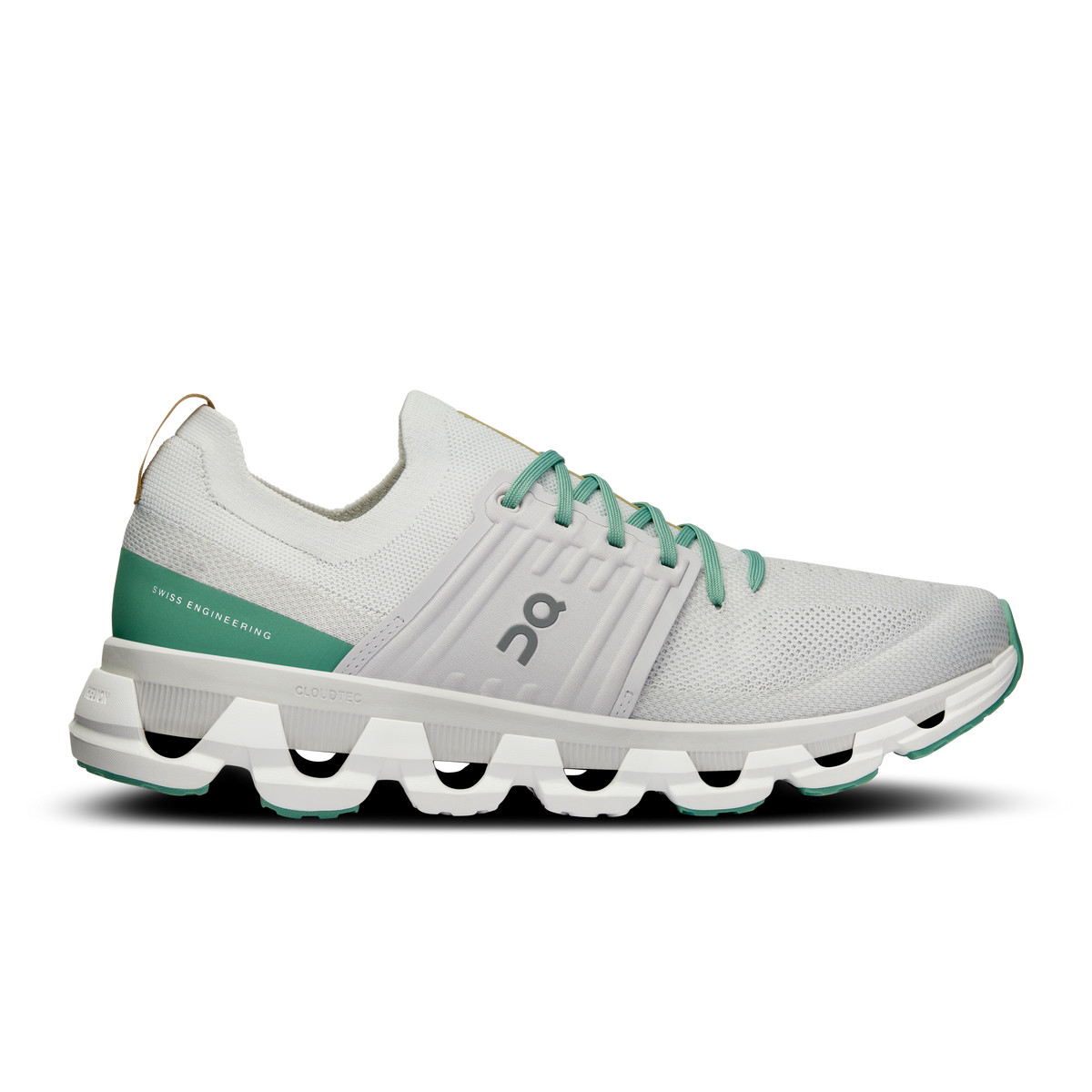 Men's On Cloudswift 3, White/Green, 11 D Medium
