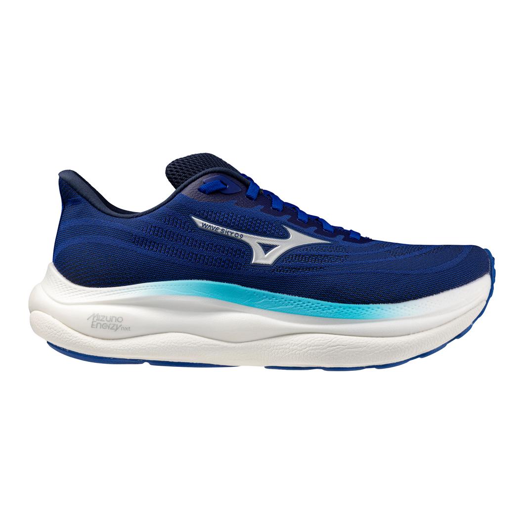 Men's Mizuno Wave Sky 9, Deep Abyss/Silver, 11.5 D Medium