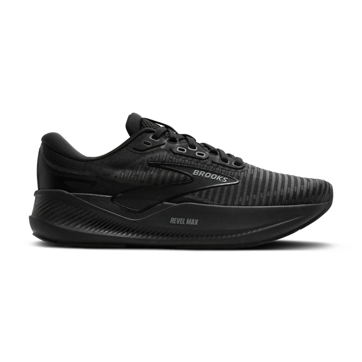 Men's Brooks Revel Max, Black/Black/Ebony, 8.5 D Medium