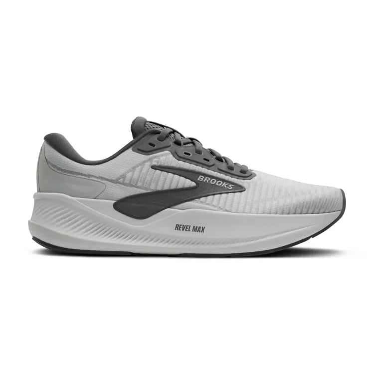 Men's Brooks Revel Max, Oyster Mushroom/Poppy Seed, 11.5 D Medium