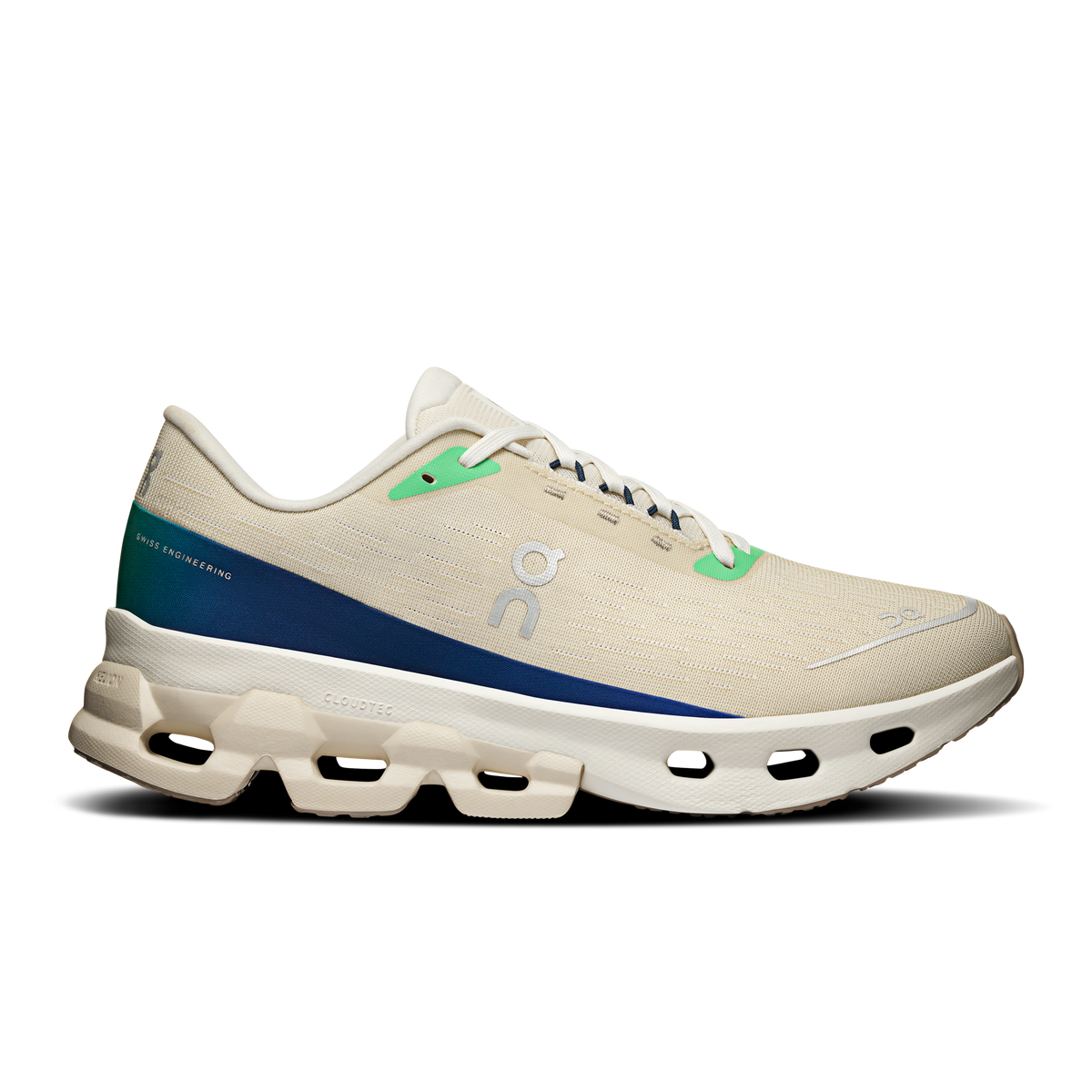 Women's On Cloudspark, Cream/Honeydew, 8.5 B Medium