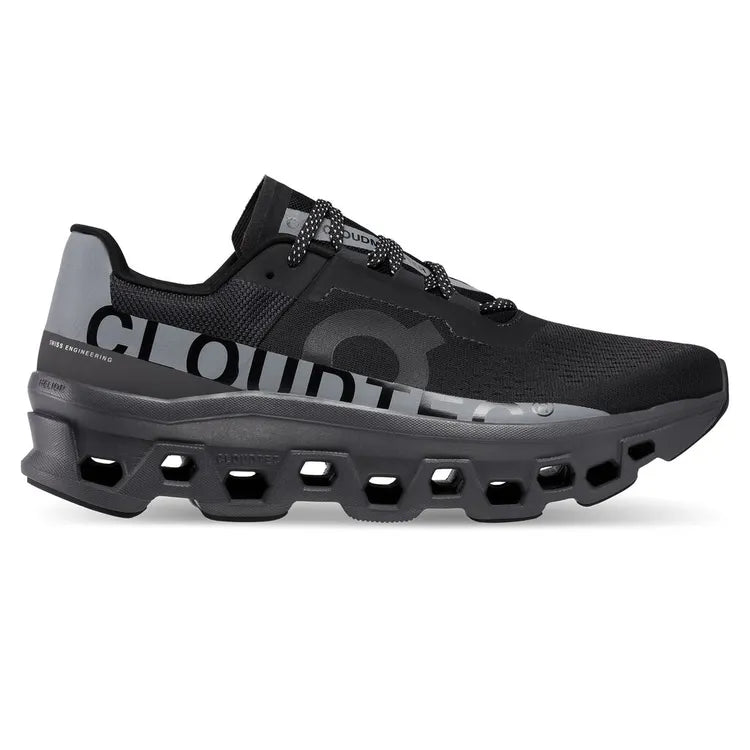 Women's On Cloudmonster Lumos, Black, 6 B Medium
