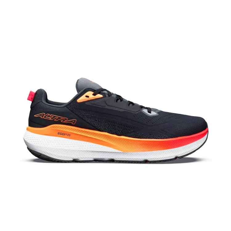 Men's Altra FWD Via 2, Black/Orange Pop/Fiery Coral, 14 D Medium