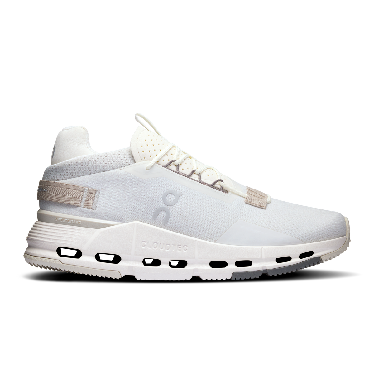Womens On Cloudnova 2, Ice/Sand, 7.5 B Medium