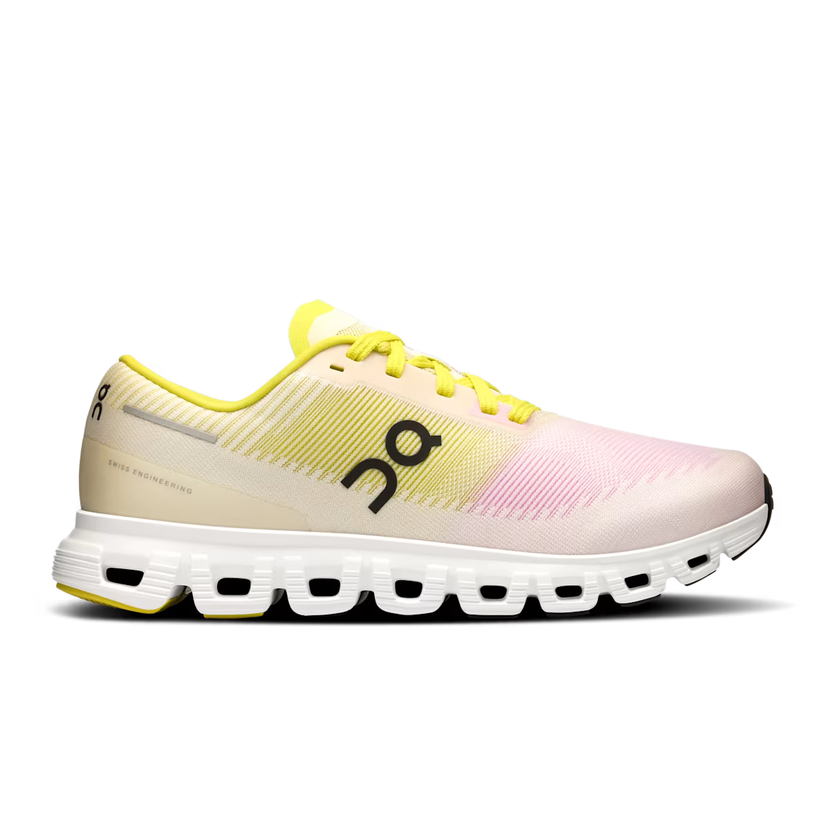 Women's On Cloud 6 Push, Petal/Lime, 8 B Medium