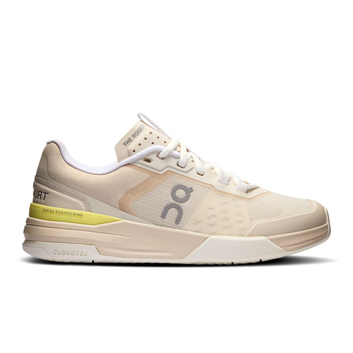 Womens On The Roger Advantage Pro, Cream/Limelight, 10 B Medium
