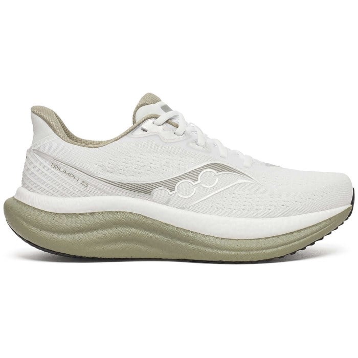Men's Saucony Triumph 23, White/Laurel, 9.5 D Medium