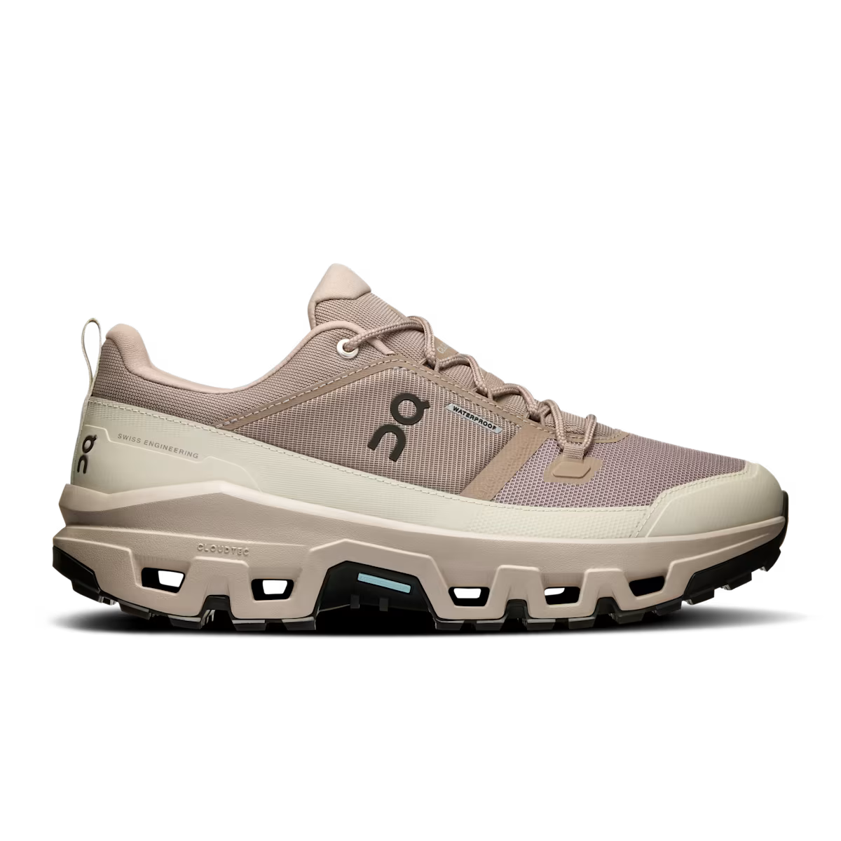 Men's On Cloudrock Low Waterproof, Cinder/Fog, 11 D Medium