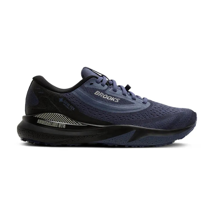 Men's Brooks Adrenaline GTS 24 GTX, Black/Nightshadow/Coconut, 8 D Medium