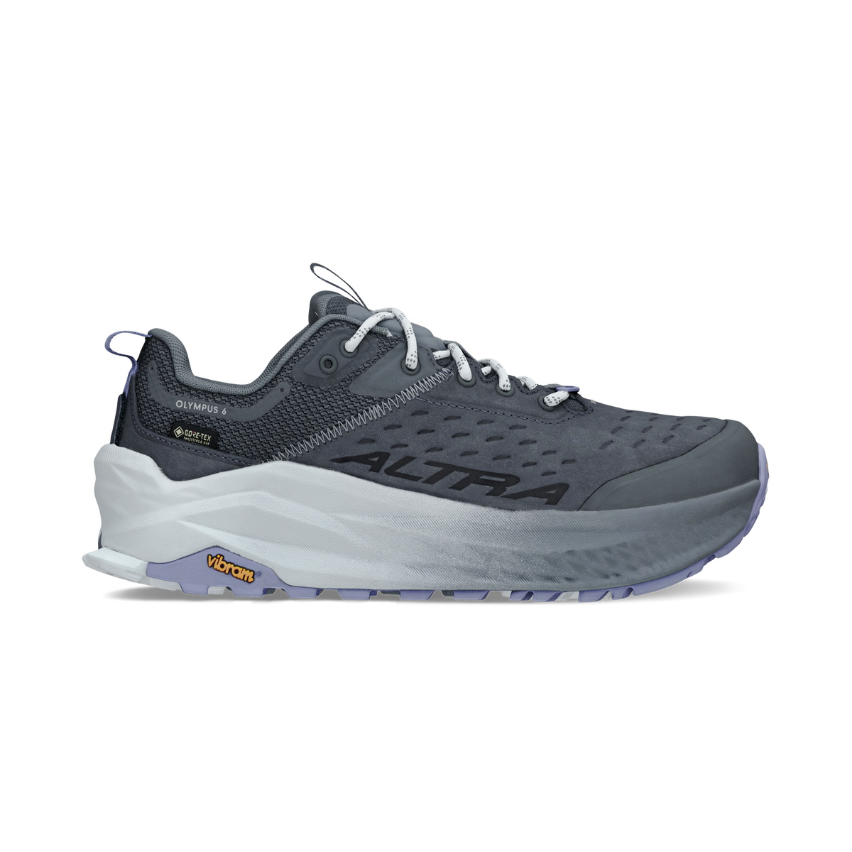 Women's Altra Olympus 6 Hike Low GTX, Dark Blue, 8 B Medium