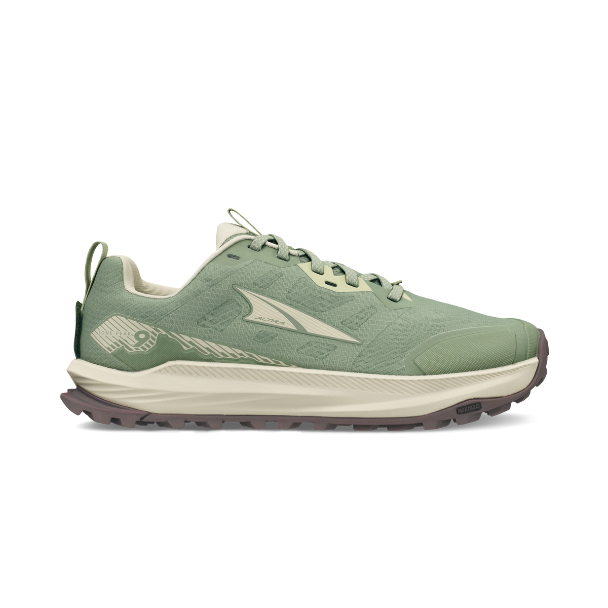 Women's Altra Lone Peak 9, Green, 10.5 D Wide