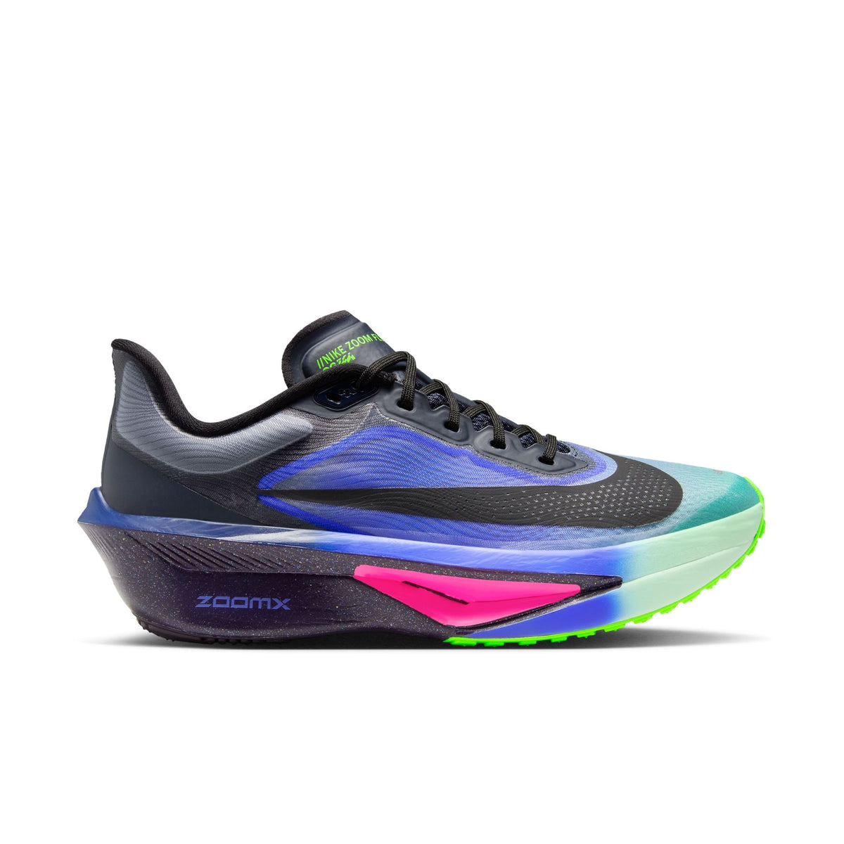 Men's Nike Zoom Fly 6, Dark Obsidian/Black-Racer Blue, 13 D Medium