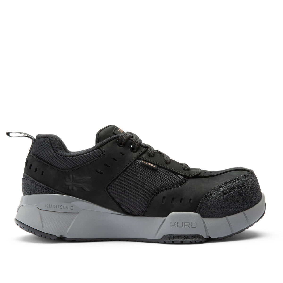 Unisex KURU KOVA Composite Toe, Jet Black/Smoke
