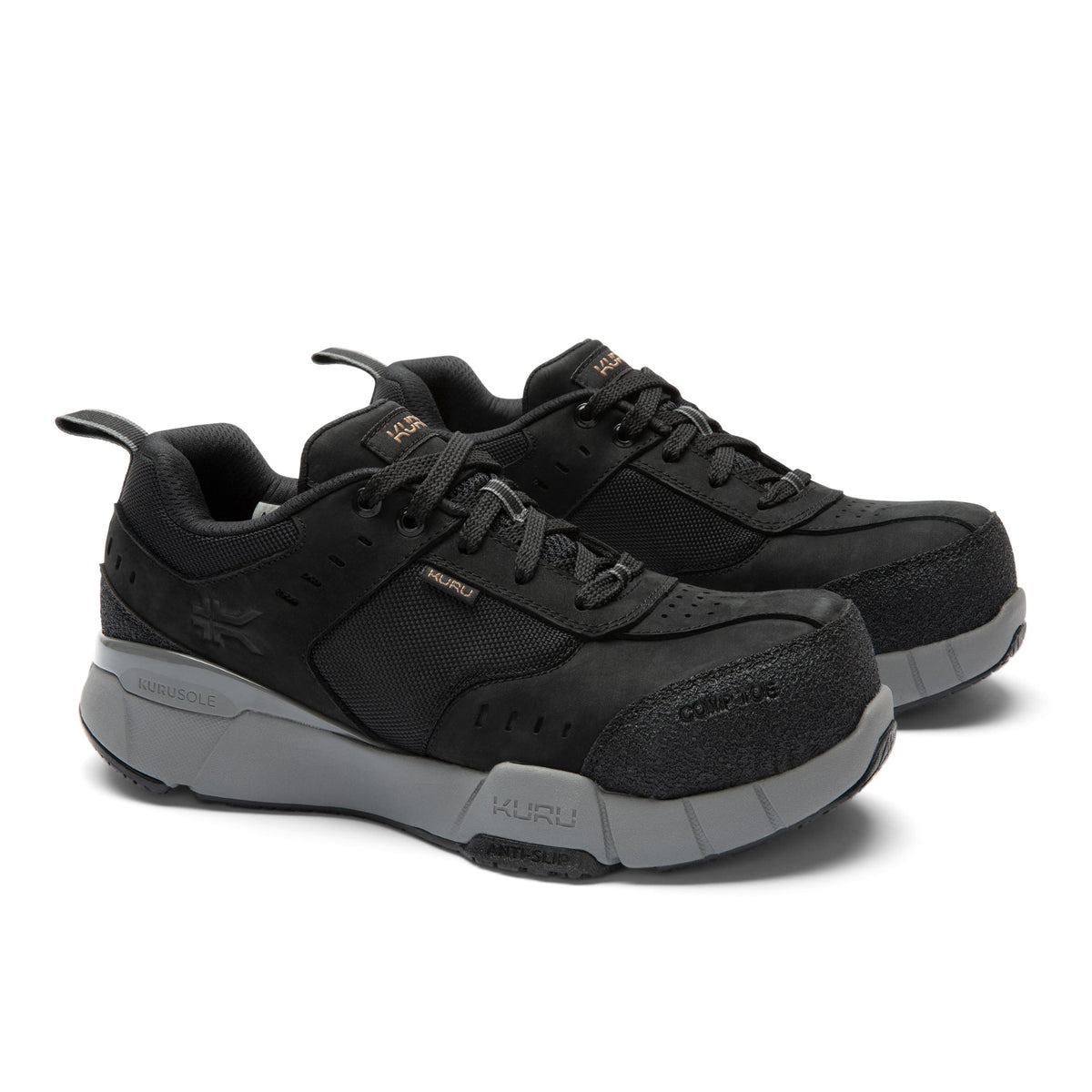 Unisex KURU KOVA Composite Toe, Jet Black/Smoke