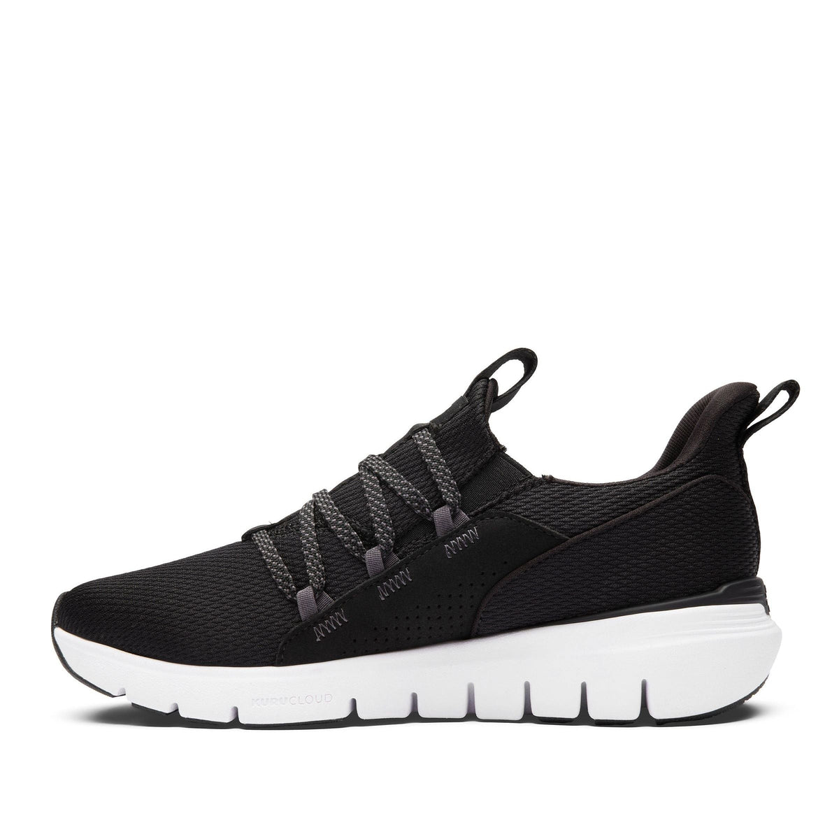 Men's KURU FLEX Slip-On, Jet Black/Bright White