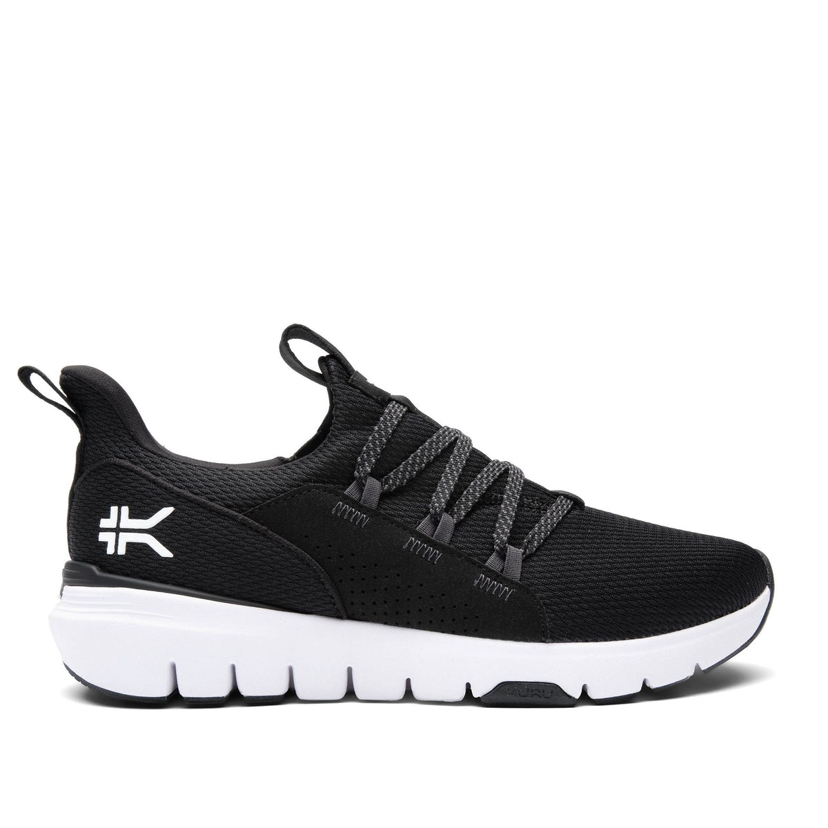 Men's KURU FLEX Slip-On, Jet Black/Bright White