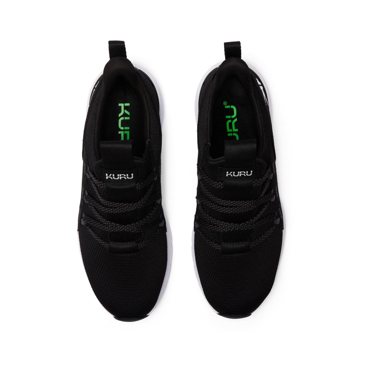 Men's KURU FLEX Slip-On, Jet Black/Bright White