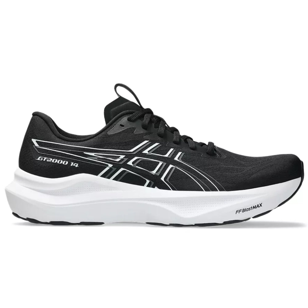 Men's Asics GT-2000 14, Black/White, 10 2E Wide