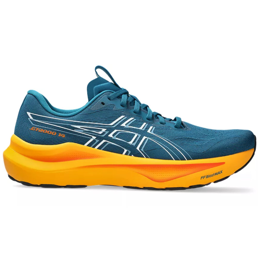 Men's Asics GT-2000 14, Dark Teal/White, 10 D Medium
