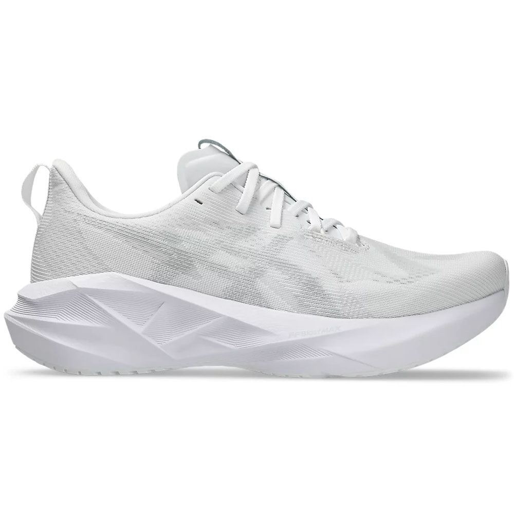 Men's Asics Novablast 5, White/Piedmont Grey, 12 D Medium