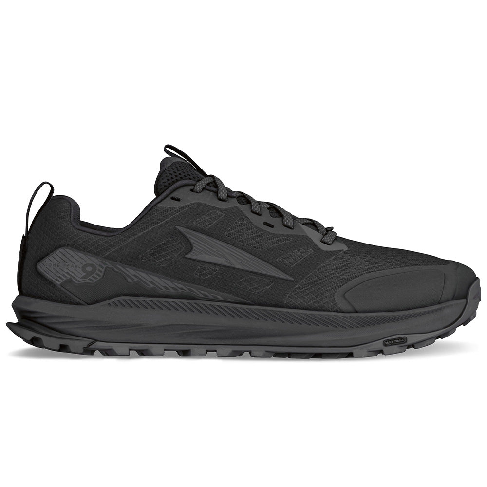 Mens Altra Lone Peak 9, Black, 8.5 2E Wide